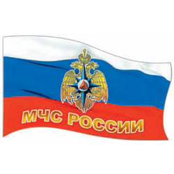 Наклейка в виде флага МЧС России