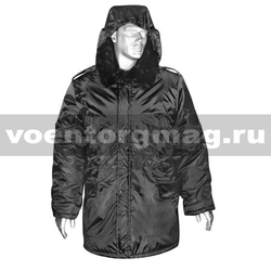 Куртка детская зимняя Аляска (модель S) черная (ткань 