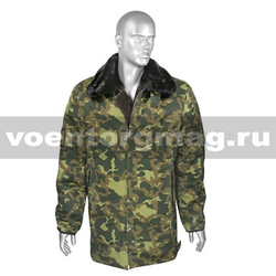 Куртка зимняя ВВС камуфлированная зеленая (натуральный мех)