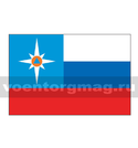 Флаг МЧС представительский (поле с флагом РФ) 150х225 см (однослойный)