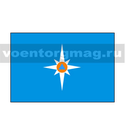Флаг МЧС ведомственный (поле голубое) 70х140 см (однослойный)