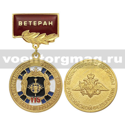 Медаль 115 лет радиоэлектронной борьбе ВС России (МО РФ) (на планке - Ветеран) заливка смолой