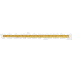 Галун шелковый желтый (ширина 6 мм), 1 метр