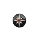 Значок Эмблема МЧС, круглая (латунь, на пимсе)