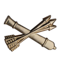 Эмблема петличная Войска ПВО, нового образца, золотая, металл (пара)