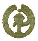 Эмблема петличная ФСО Медицинская служба, защитная, металл (1шт. Левая)