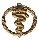Эмблема петличная ФСКН, золотая, металл (1шт. Правая)