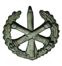 Эмблема петличная РВиА, старого образца, защитная, металл (пара)