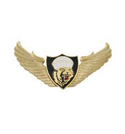 Значок Барс ВДВ с парашютом (крылья со щитом)