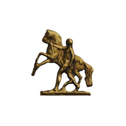 Значок Обнаженный мужчина, укрощающий коня (малый, на пимсе)