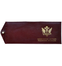 Обложка кожаная под удостоверение с отверстием для цепочки Министерство Юстиции РФ (эмблема)