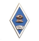 Значок Ромб водолазная школа 1942 (горячая эмаль)