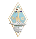 Значок 6 ВОК ВМФ 1981 (ромб с накладками) горячая эмаль