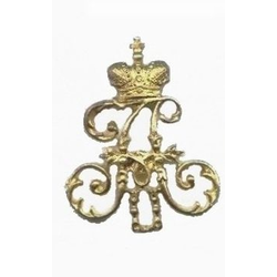 Значок Вензель Александра II (литье)
