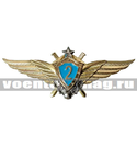 Значок Классность ВВС, Летчик 2 класса, белая звезда (на закрутке, Московский монетный двор)