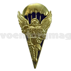 Значок Архангел Михаил с парашютом (1 степень) золотой