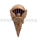 Значок Архангел Михаил с парашютом (3 степень) бронза