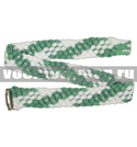 Ремень ДМБ плетеный без бляхи (бело-зеленый), длина 110см.<br><br>❇️ Значок ДМБ в подарок!