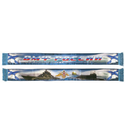 Шарф сувенирный (шелк полиэфирный)  ВМФ России (С нами Бог и Андреевский флаг) с андреевским флагом