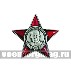 Значок Генерал армии В.Ф. Маргелов (звезда, заливка смолой)
