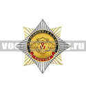 Значок Орден-звезда Миграционная служба (с накладкой)