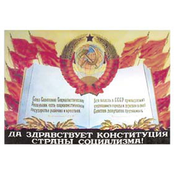 Магнит виниловый (гибкий) Да здравствует конституция страны социализма!