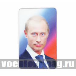 Магнит стерео-варио Медведев / Путин (6х9 см)