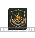 Нашивка Ленинградская ВМБ, щит (приказ № 300 от 22.06.2015), вышитая (на липучке)