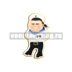 Магнит деревянный Моряк ВМФ
