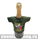 Рубашечка на бутылку сувенирная вышитая 23 февраля Служу Отечеству! (самолет) 