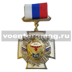 Знак-медаль 76 гв. ВДД (белый крест с венком)