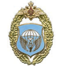 Значок с эмблемой 76 Черниговской ВДД, горячая эмаль