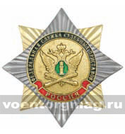 Значок Орден-звезда Федеральная служба судебных приставов (с накладкой)