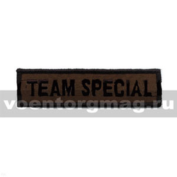 Нашивка на грудь вышитая Team Special (полевая)