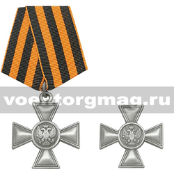 Медаль Георгиевский крест для иноверцев,  с бланком удостоверения