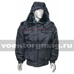 Куртка зимняя Оперативка (мод. П/1) темно-синяя Полиция (ткань 