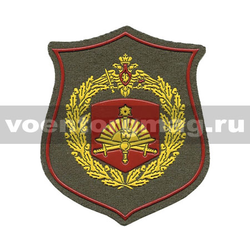 Нашивка пластизолевая на парад 5-я Краснознаменная общевойсковая армия (оливковый фон)