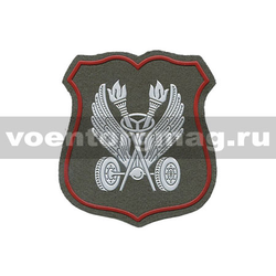 Нашивка пластизолевая ВАИ (нов/обр) оливковый фон (щит)