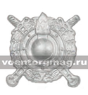 Эмблема петличная ВВ МВД, серебряная, металл (пара)