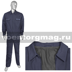 Костюм летний МО офисный синий (ткань Rip-Stop) ТУ 858-6291-2013 (М) подкладка сетка