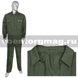 Костюм летний МО офисный оливковый (ткань Rip-Stop) ТУ 858-6291-2013 (М) подкладка сетка