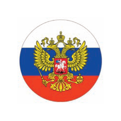 Наклейка круглая (d=10 см) Главком ВС РФ