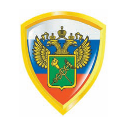 Наклейка в виде щита Таможенная служба