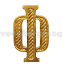 Буква на погоны Ф (золотая, металл), 1 шт.
