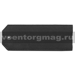 Погоны на костюм офисный черные (ткань rip-stop) чистые