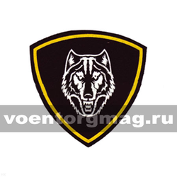 Нашивка пластизолевая  Волк (щит по типу округов ВВ МВД)