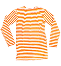 Тельняшка летняя х/б кулирка оранжевая полоса
