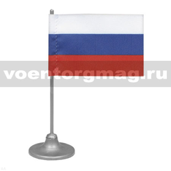 Флажок миниатюрный на подставке с липучкой (4,5х7 см) РФ (цена указана с учетом скидки)
