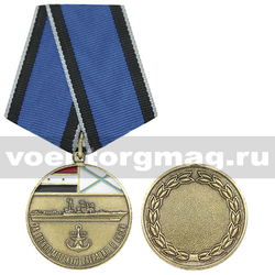 Медаль За военно-морскую операцию в Сирии,  с бланком удостоверения