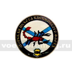 Значок малый круглый Морская пехота Каспийского флота: 1994 Скорпион (смола, на пимсе)